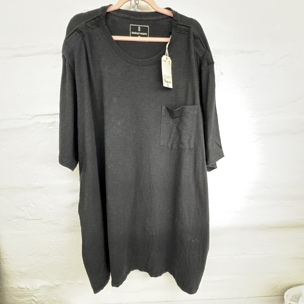 Mutual Weave‎ Mens Crew T-Shirt Size 4XLT NWT Short Sleeve 100% cotton Black